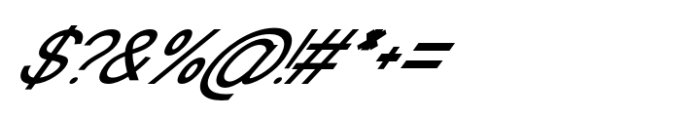 Manokgle Italic Font OTHER CHARS