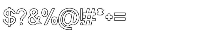 Manokgle Outline Font OTHER CHARS