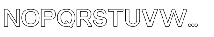 Manokgle Outline Font UPPERCASE