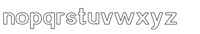 Manokgle Outline Font LOWERCASE