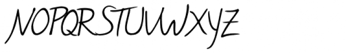 Manolo Handwriting Font UPPERCASE
