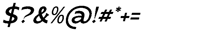 Manork Calme Italic Font OTHER CHARS