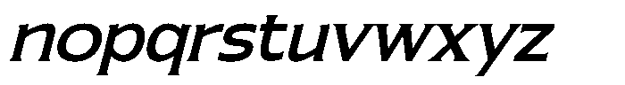 Manork Calme Italic Font LOWERCASE