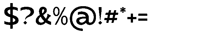 Manork Calme Regular Font OTHER CHARS