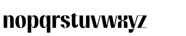 Mansel Bold Condensed Font LOWERCASE