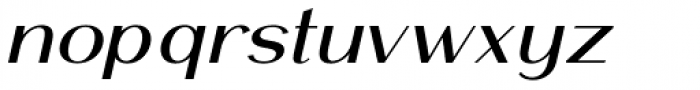 Mansory Medium Oblique Font LOWERCASE