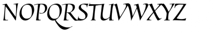 Mantegna Std Italic Font UPPERCASE