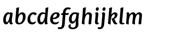 Mantika Sans Paneuropean Bold Italic Font LOWERCASE