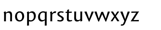 Mantika Sans Paneuropean Regular Font LOWERCASE