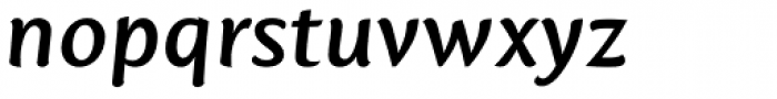 Mantika Sans Paneuropean W1G Bold Italic Font LOWERCASE
