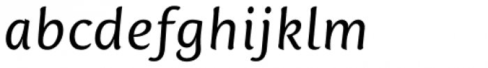 Mantika Sans Pro Cyrillic Italic Font LOWERCASE