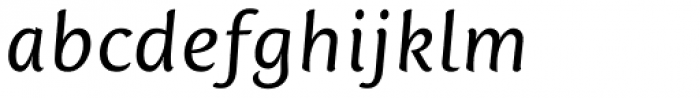 Mantika Sans Pro Italic Font LOWERCASE