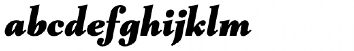 Mantonico Black Italic Font LOWERCASE