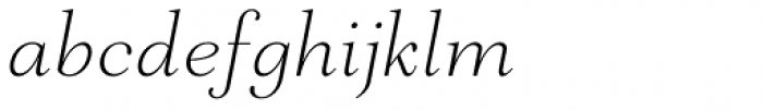 Mantonico Extra Light Italic Font LOWERCASE