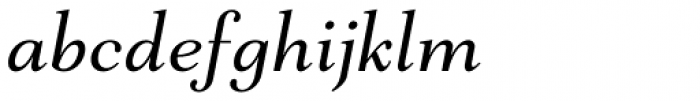 Mantonico Italic Font LOWERCASE