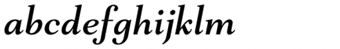 Mantonico Medium Italic Font LOWERCASE