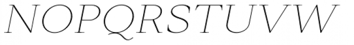 Mantonico Thin Italic Font UPPERCASE