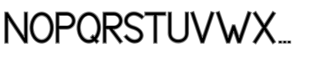 Mantul Pro Border Font UPPERCASE