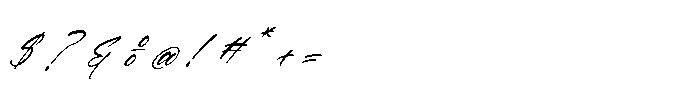 Mantyalls Italic Font OTHER CHARS