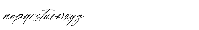 Mantyalls Italic Font LOWERCASE