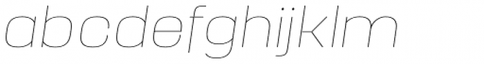 Manual Hairline Italic Font LOWERCASE