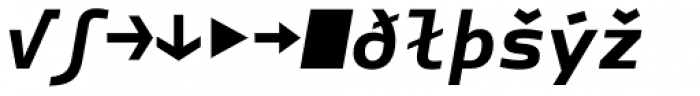 Manual Mono Expert Bold Italic Font LOWERCASE