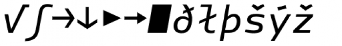 Manual Mono Expert Italic Font LOWERCASE