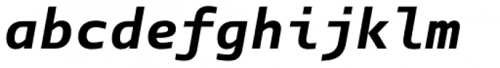 Manual Mono TF Bold Italic Font LOWERCASE
