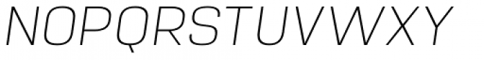 Manual Thin Italic Font UPPERCASE