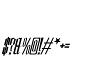 Manufake Semi Tall Italic Font OTHER CHARS