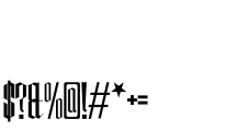 Manufake Semi Tall Font OTHER CHARS