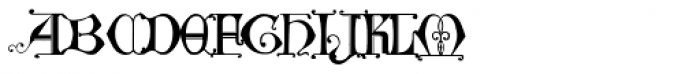Manuscript XIVCentury Font UPPERCASE