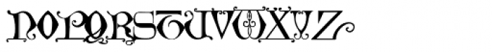 Manuscript XIVCentury Font UPPERCASE