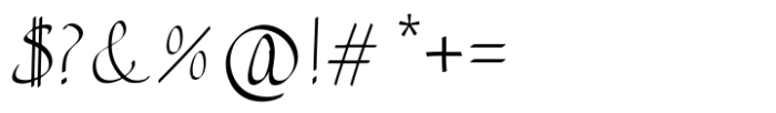 Manuscrita Regular Font OTHER CHARS