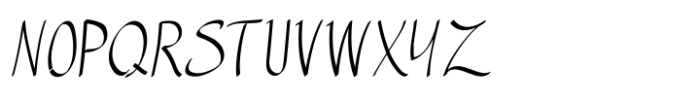 Manuscrita Regular Font UPPERCASE