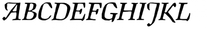 Manuskript Ant D Italic Font UPPERCASE