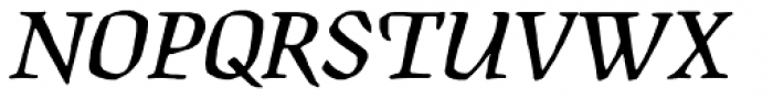 Manuskript Antiqua D Italic Font UPPERCASE