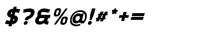 Mapion Sans Black Italic Font OTHER CHARS