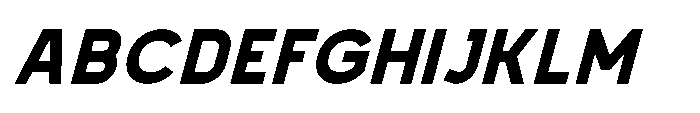 Mapion Sans Black Italic Font UPPERCASE