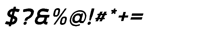 Mapion Sans Bold Italic Font OTHER CHARS