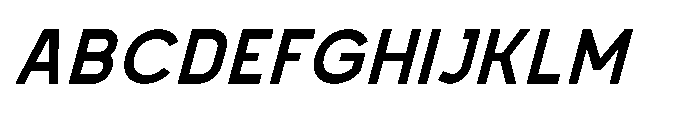 Mapion Sans Bold Italic Font UPPERCASE