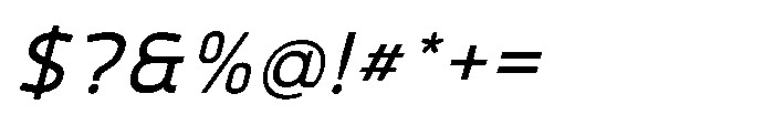 Mapion Sans Medium Italic Font OTHER CHARS