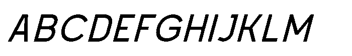 Mapion Sans Medium Italic Font UPPERCASE