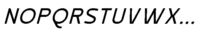 Mapion Sans Medium Italic Font UPPERCASE
