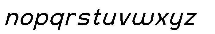 Mapion Sans Medium Italic Font LOWERCASE
