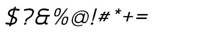 Mapion Sans Regular Italic Font OTHER CHARS