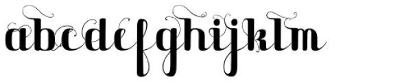 Maple Lane Cursive Fancy Font LOWERCASE