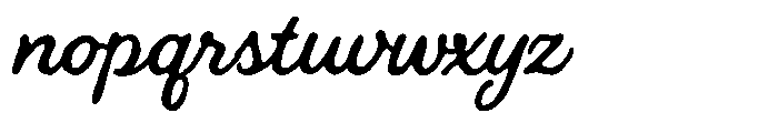 Mapleford Script Regular Font LOWERCASE