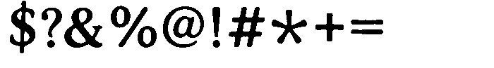 Mapleford Serif Regular Font OTHER CHARS
