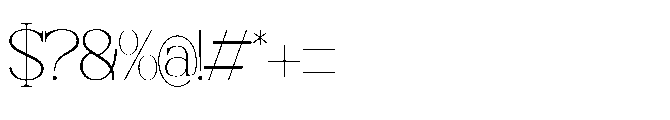 Maqotta Regular Font OTHER CHARS
